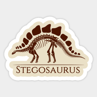 Stegosaurus Skeleton Sticker